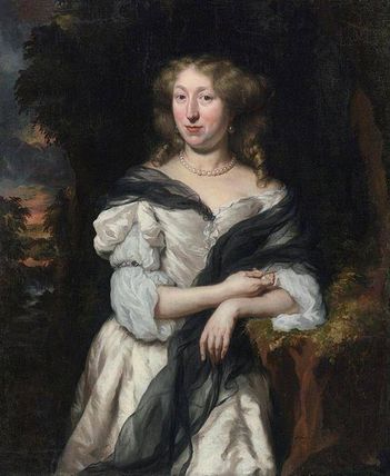 Portrait of a Lady Standing in a Landscape