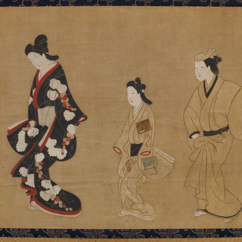 Prostitute, Kamuro and Wakashu
