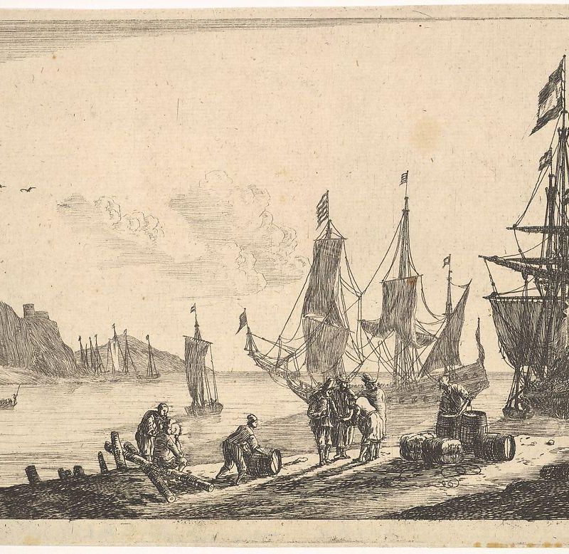 Bay with Sailing Vessels