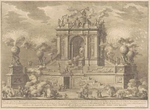The Prima Macchina for the Chinea of 1767: A Triumphal Arch with the Farnese Hercules