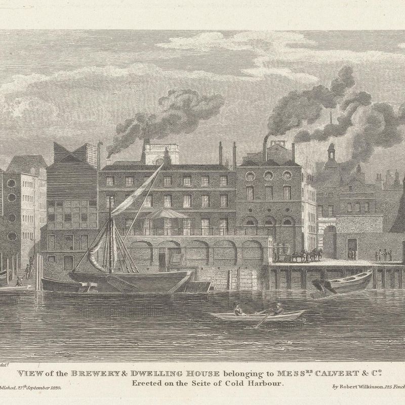View of the Brewery and Dwelling House belonging to Messrs. Calvert and Company