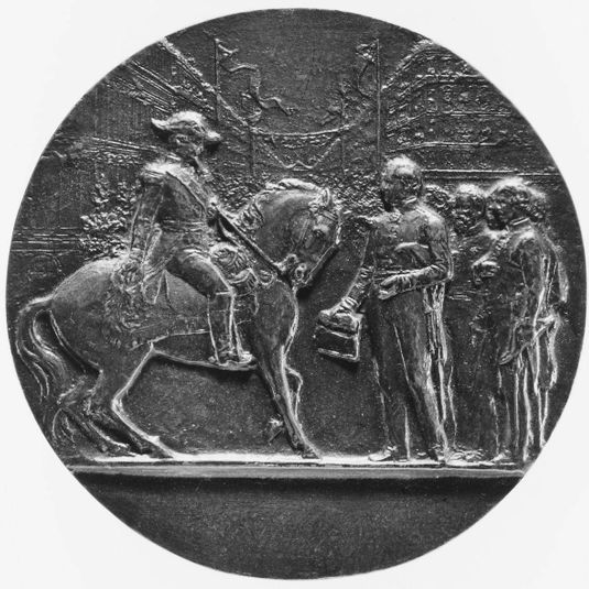 Napoleon III on Horseback, Inaugurating the Boulevard de Strasbourg