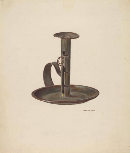 Candlestick and Holder