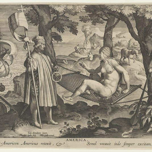 New Inventions of Modern Times [Nova Reperta], The Discovery of America, plate 1
