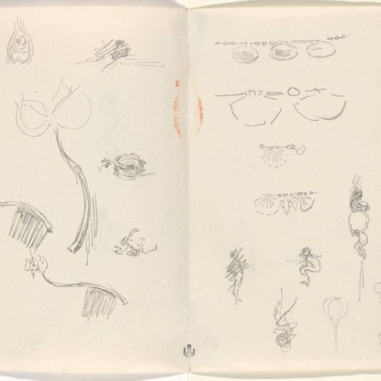 Studies for Jewelry Designs [verso]