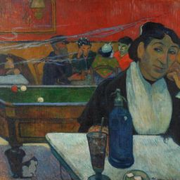 Café at Arles by Paul Gauguinand One hour at The Pushkin State Museum of Fine Arts