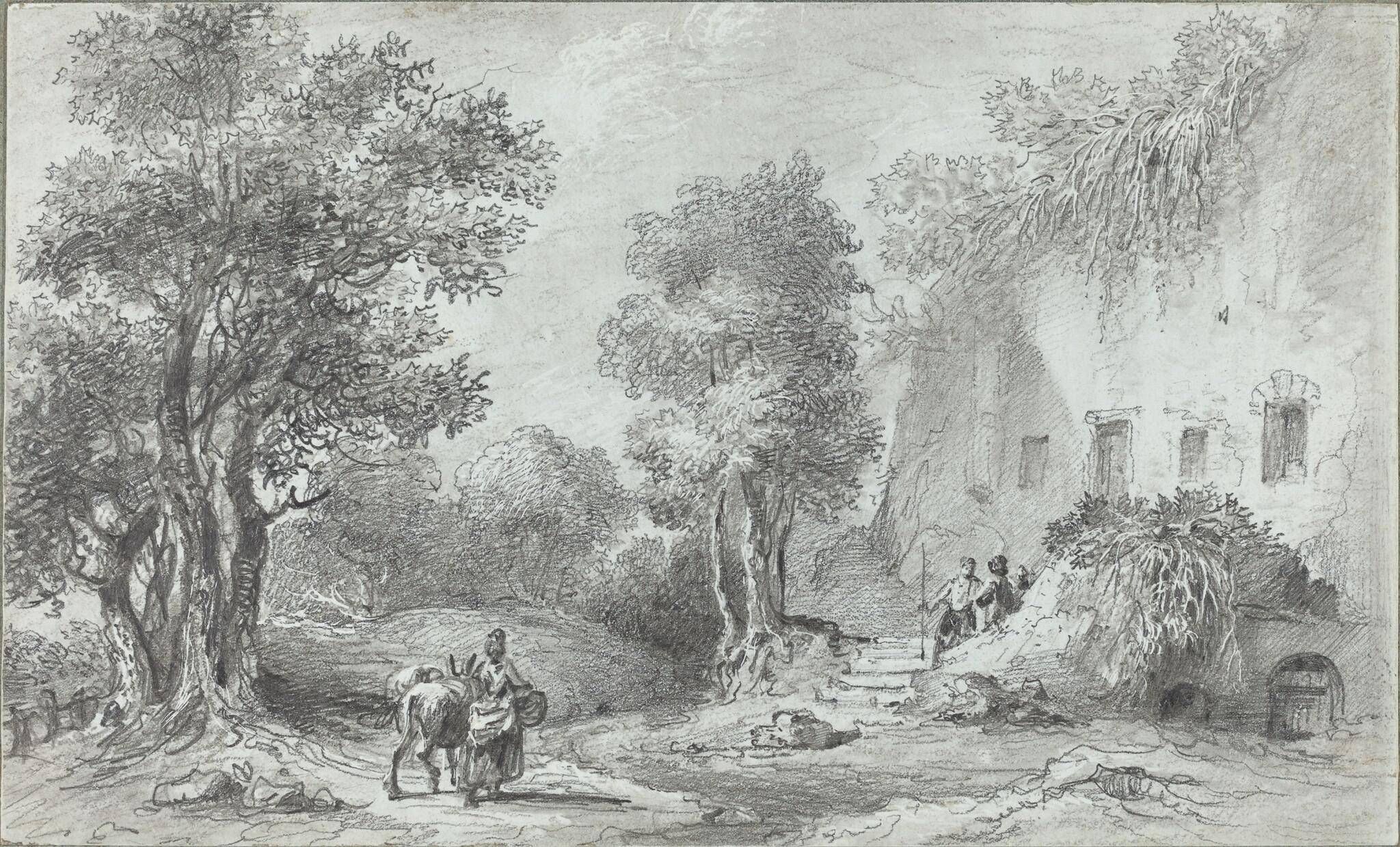 Landscape with Peasants before an Inn