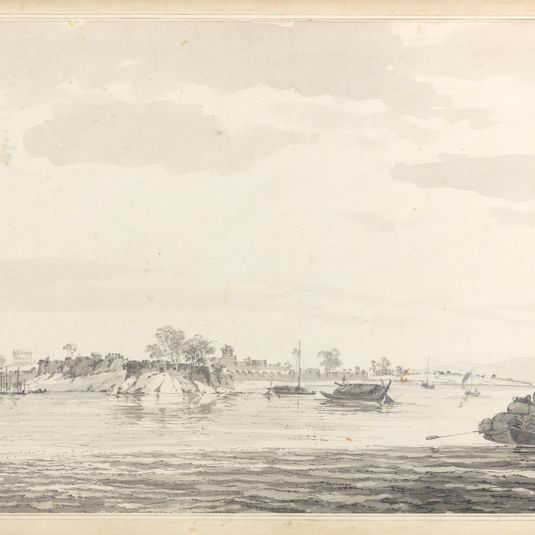 A View of the Fort of Mongheer [Monghyr] Upon the Banks of the River Ganges