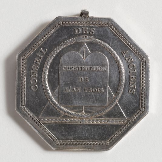 Médaille de fonction de représentant du peuple au Conseil des Anciens, 2e session, 20 mai 1797