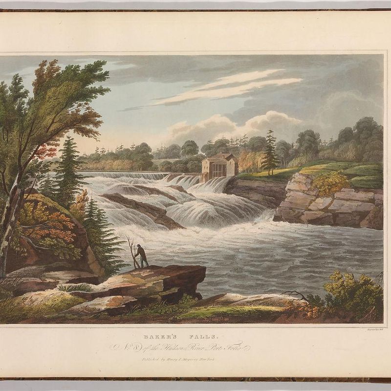 Baker's Falls (No. 8 of The Hudson River Portfolio)
