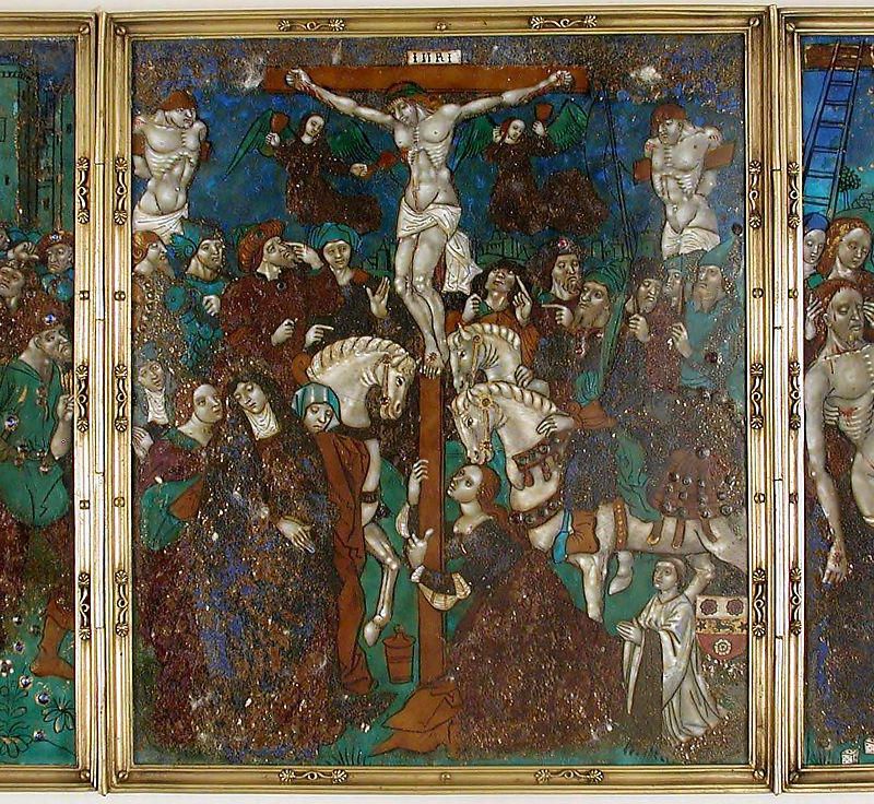 Triptych with The Way to Calvary, Crucifixion, and Descent from the Cross