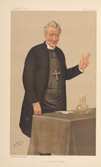 Vanity Fair - Clergy. 'A persecuted Bishop'. Rev. Edward King, Bishop of Lincoln. 13 September 1890