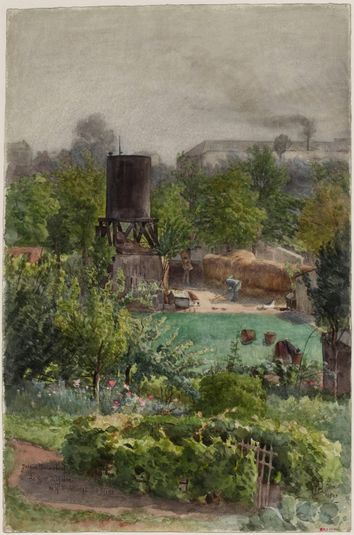 Jardins maraîchers au Grand Montrouge en 1890