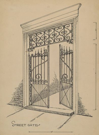 Wrought and Cast Iron Gate