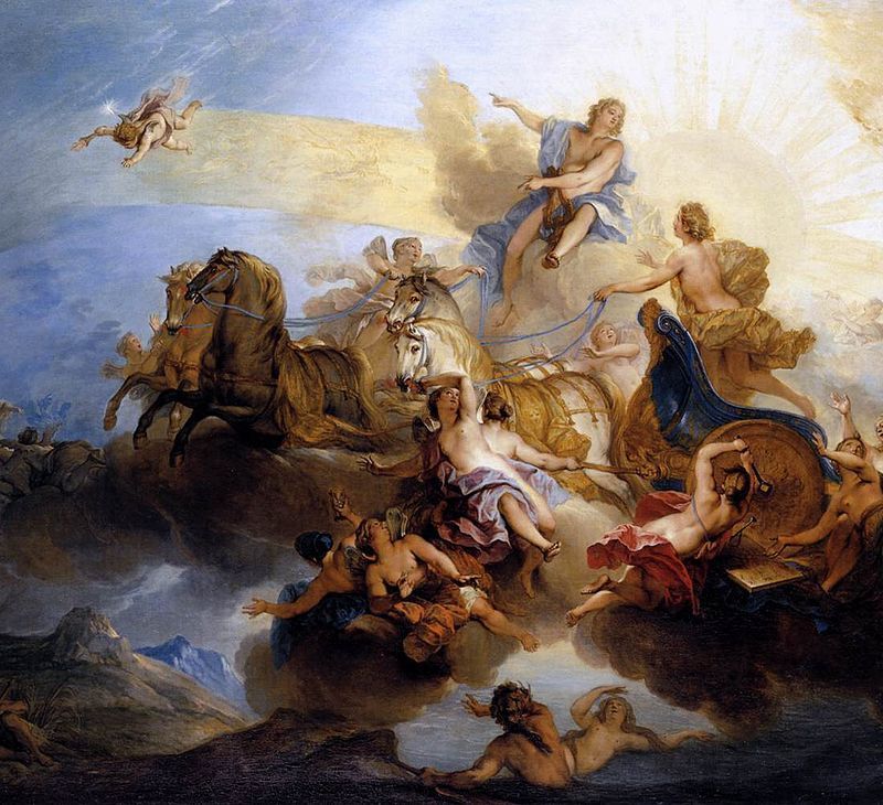 Phaeton driving the Chariot of the Sun
