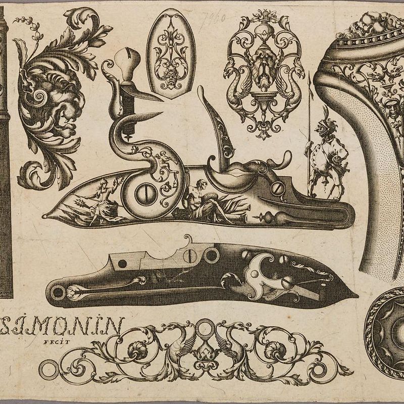 Engraving of Firearms Ornament