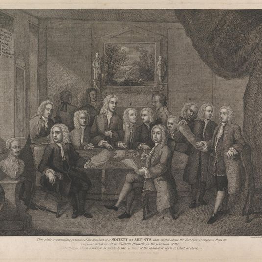 Members of a Society of Artists that Existed About 1730
