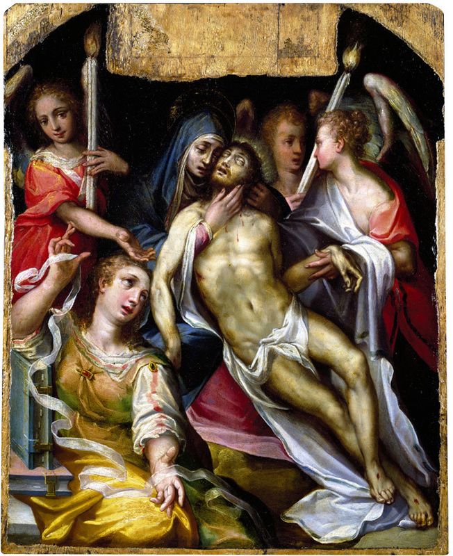 Pietà, Christ supported by the Virgin