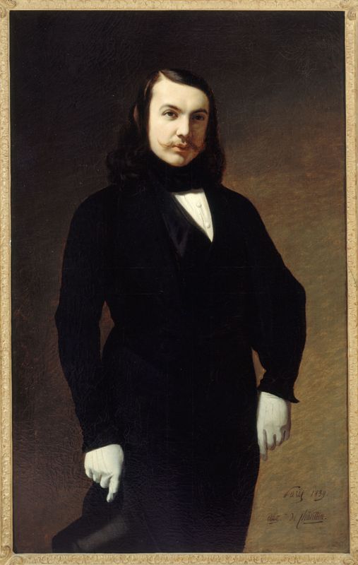 Portrait de Théophile Gautier (1811-1872), poète, romancier et critique
