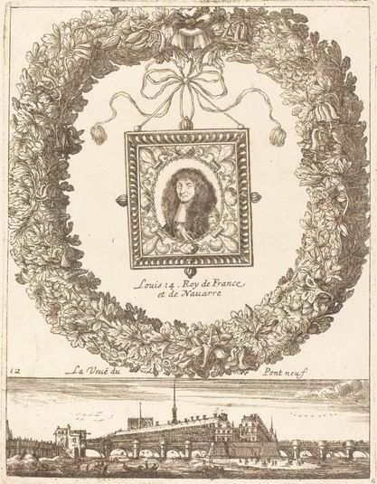 La veue du Pont Neuf; Louis XIV Roy de Franceet de Navarre