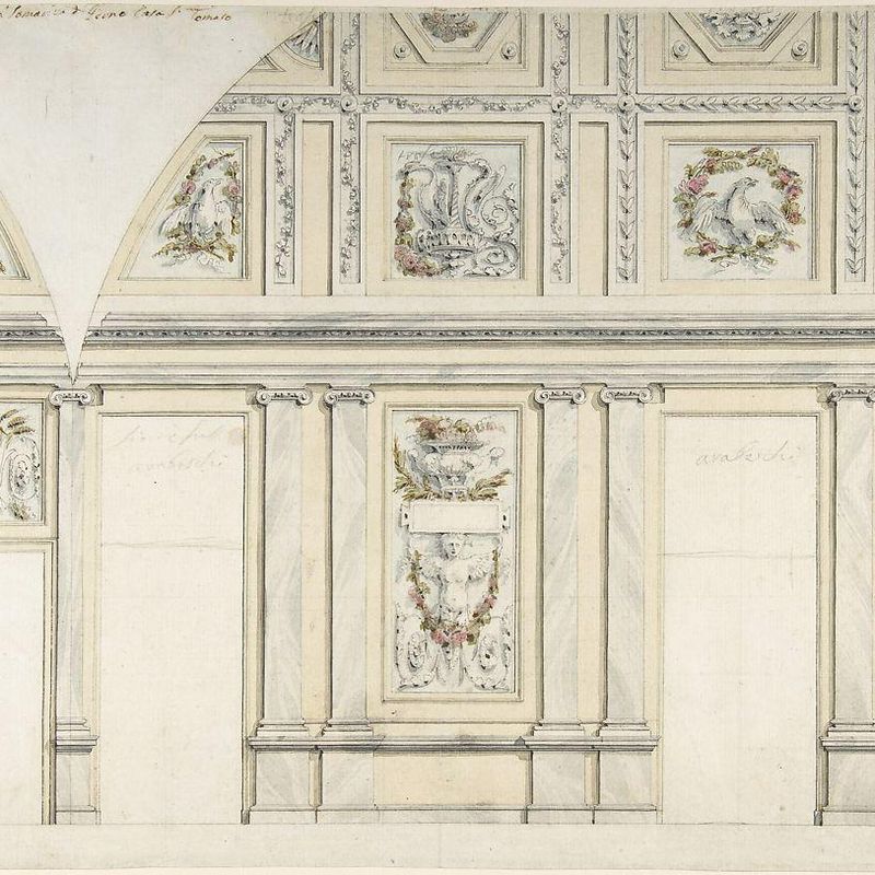 Design for the Interior of a Gallery of a Palace