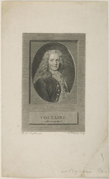 Voltaire. Agé de 24 ans