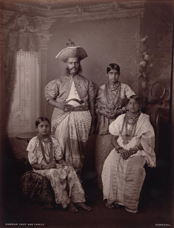 Kandian Chief and Family