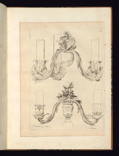 Design for Ornaments, Possibly Candle Holders