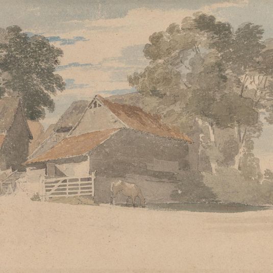 Farm Buildings with Trees