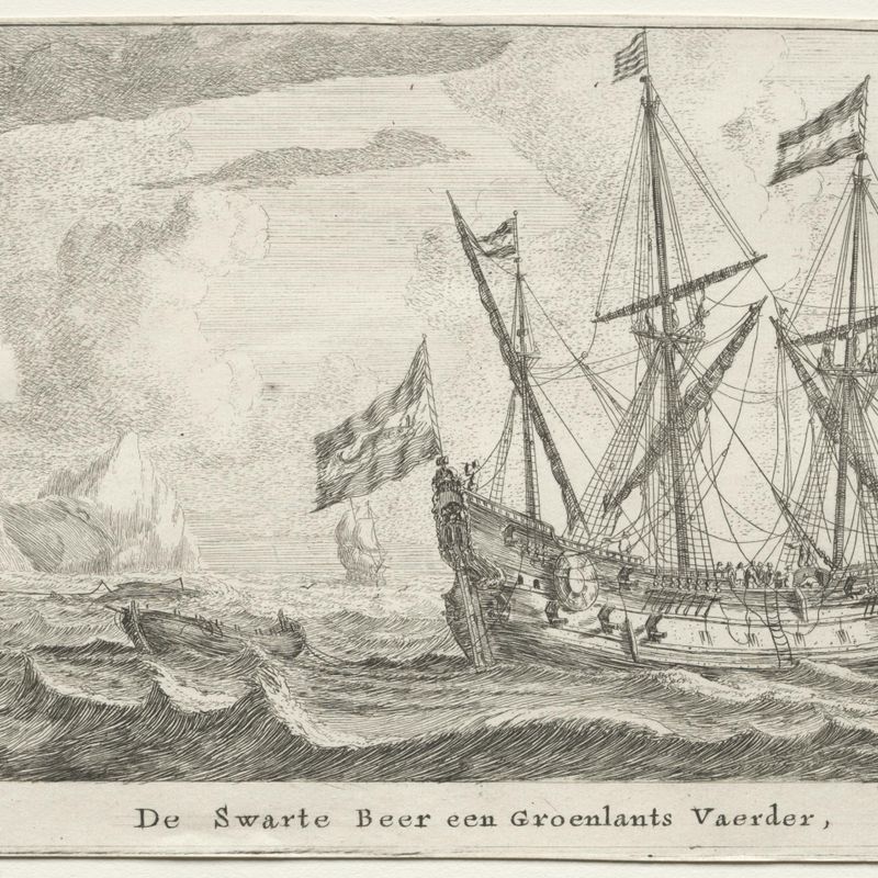 Various Ships and Views of Amsterdam (Verscheÿde Schepen en Gesichten van Amstelredam), Part II:  The Black Bear, a Greenland Whaler