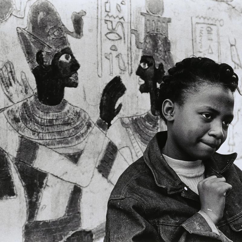 Girl with Egyptian Painting, New York