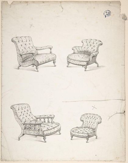 Designs for Four Upholstered Chairs
