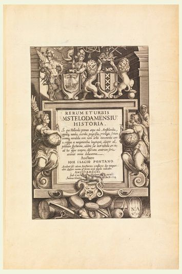 Title page, "Rerum et Urbis Mstelodamensiu Historia..."
