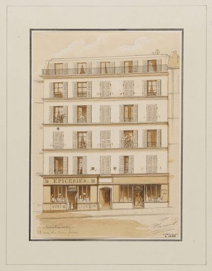 Immeuble au n°51 rue des Trois-Frères, Montmartre, 18ème arrondissement