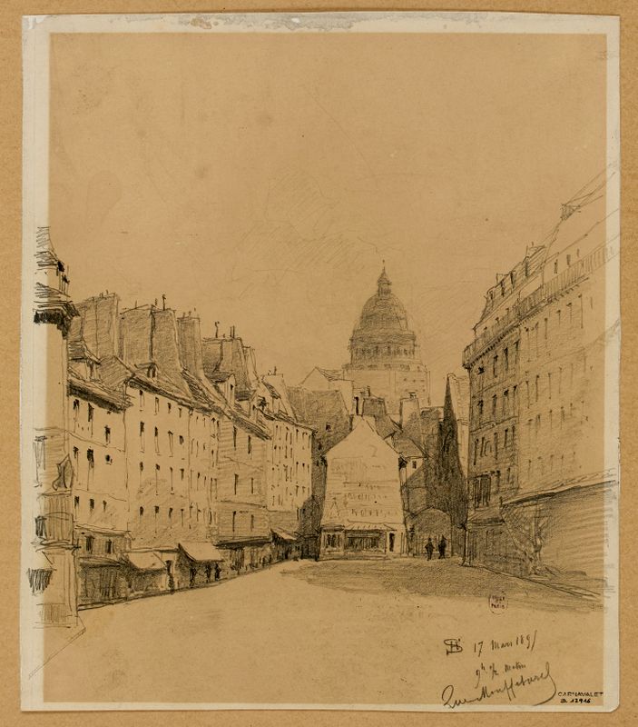 Rue Mouffetard en 1895.