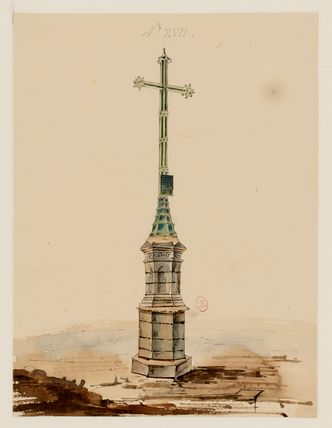 Le cimetière des Saints-Innocents, copie de croix d'après les relevés de Bernier, n°17.