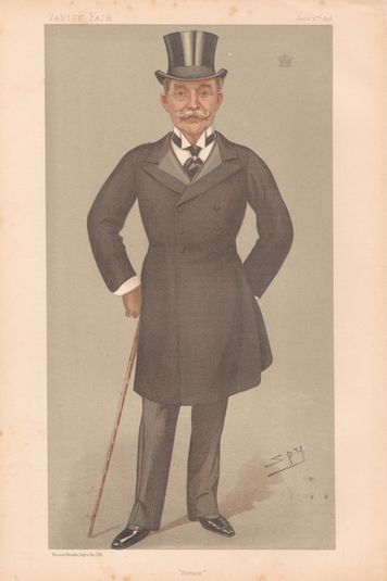 Vanity Fair - Businessmen and Empire Builders. 'Horace'. Lord Farquhqr. 2 June 1898