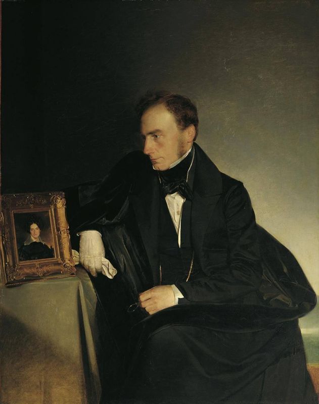 The Painter Franz Wipplinger Regarding the Miniature of His Deceased Sister