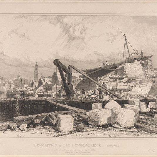 Demolition of Old London Bridge