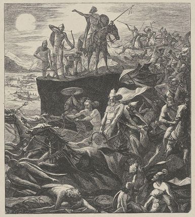 The Sun and the Moon Stand Still (Dalziels' Bible Gallery)