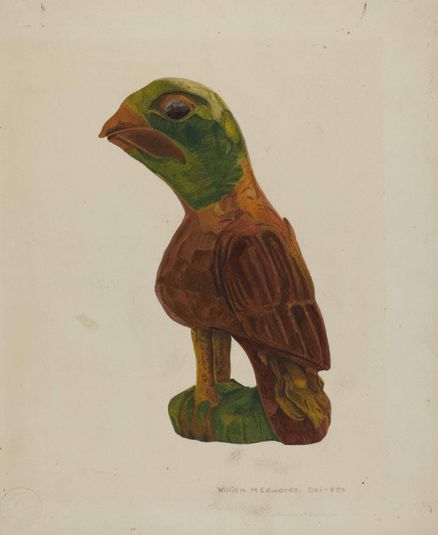 Pa. German Carved Bird