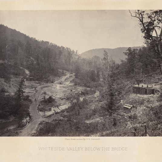 Whiteside Valley, below the Bridge from the album Photographic Views of Sherman's Campaign