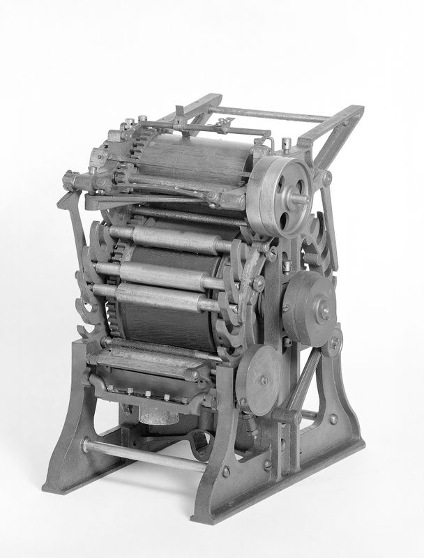 Patent Model of a Lithographic Printing Press