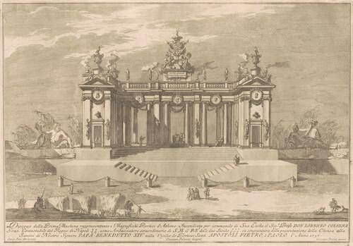 The Prima Macchina for the Chinea of 1757: The Colonnade of the Athenian Lyceum