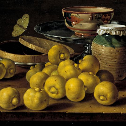 Limes, a Box of Jelly, butterfly and recipients
