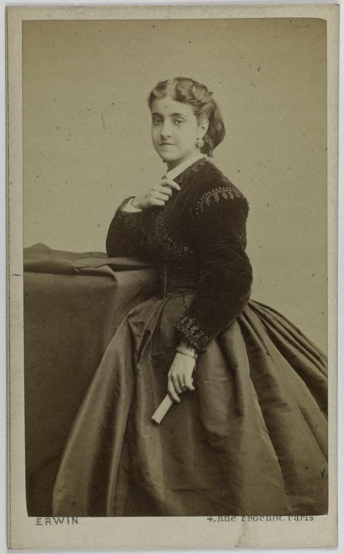 Portrait de Patti Adelina, (Adela-Juana-Maria, dite), (1843-1919), (chanteuse lyrique)
