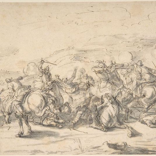 Battle Scene: a Cavalry Engagement