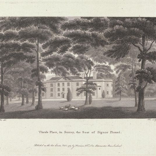Tharte Palace in Surrey, The Seat of Signor Piozzi