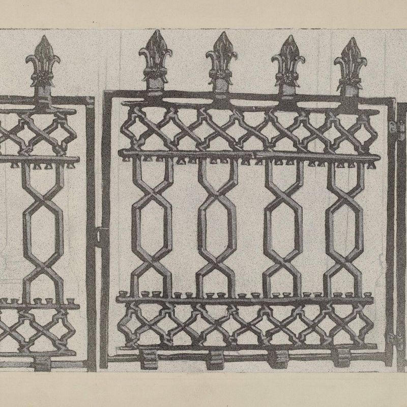 Cast Iron Rail and Gate