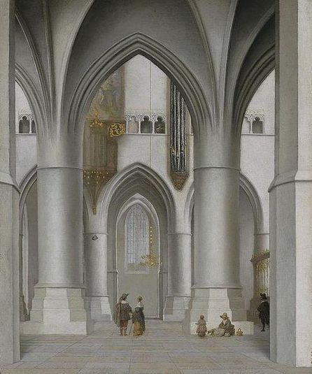 Interior of St. Bavochurch in Haarlem